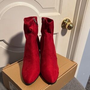 Red Women's Ankle Boots